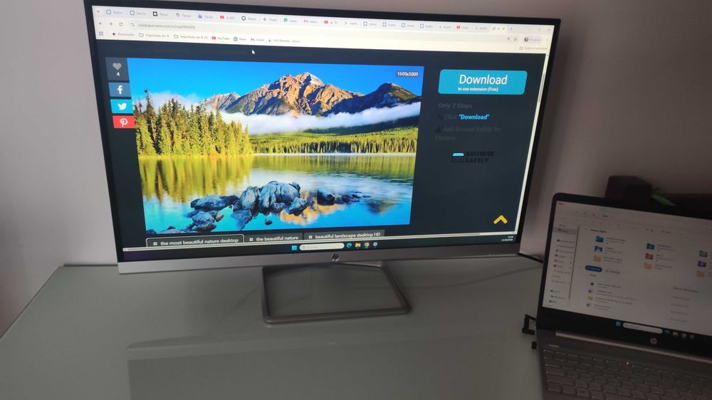 Monitor HP 32f IPS – 32” Full HD — Como novo