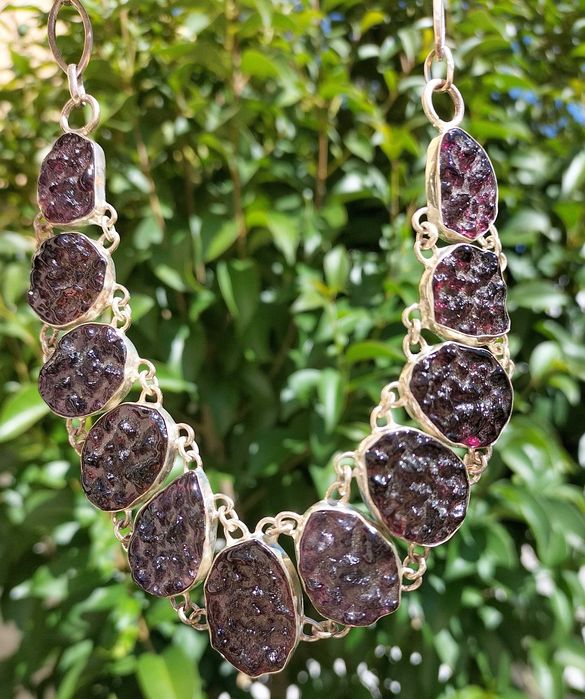 Colar em prata e resina