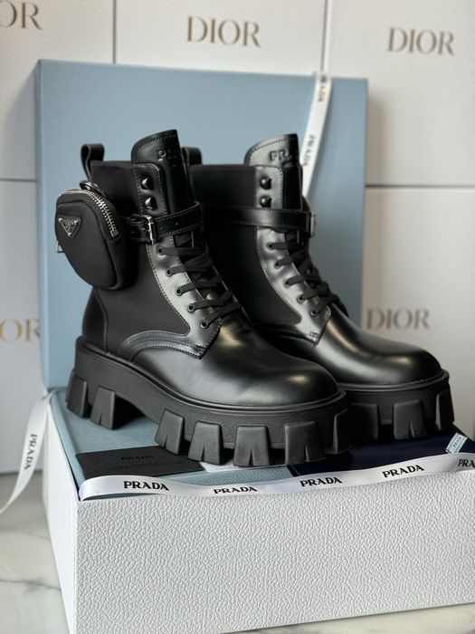 Botki Prada Black leather