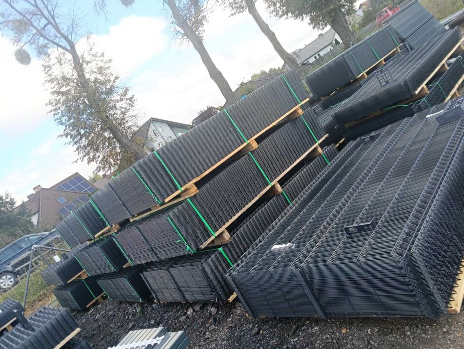 Ogrodzenie Panelowe - kompletny zestaw z panelem 123 fi4