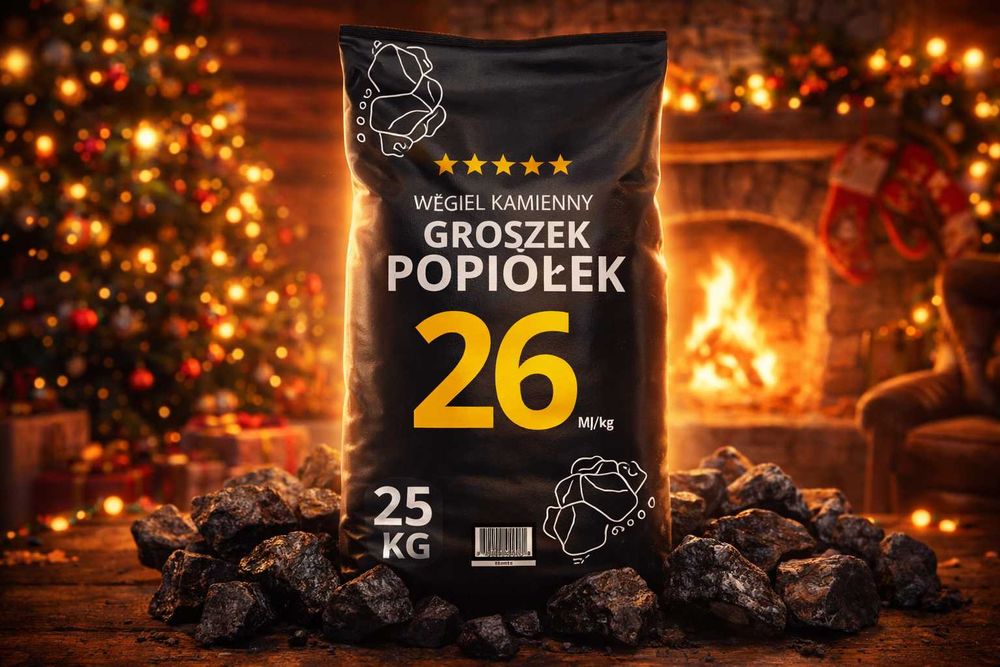 Ekogroszek, Groszek, Węgiel, Orzech - 26/28 MJ/kg - Darmowa dostawa!