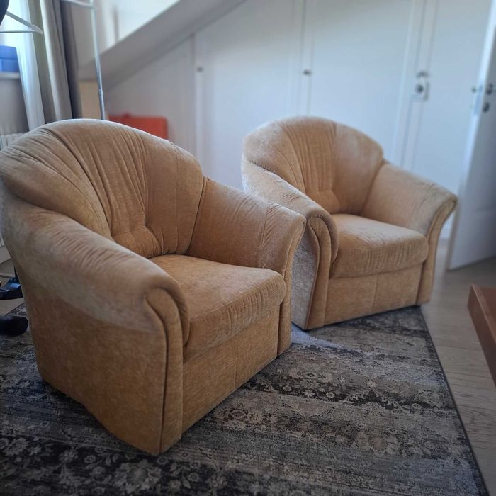 Wygodne fotele welurowe