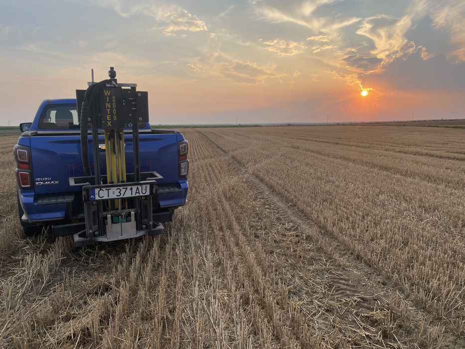 Badanie pobór gleby, analiza pH, mapowanie