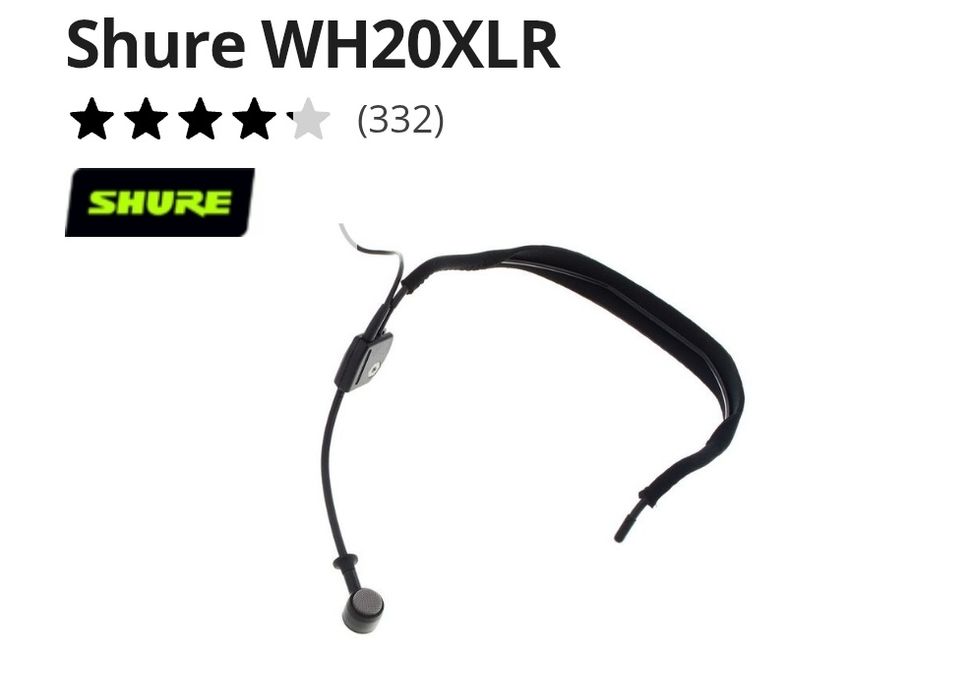 Shure WH20XLR
4.2 de 5 estrelas de 332 avaliações de clientes
(332)