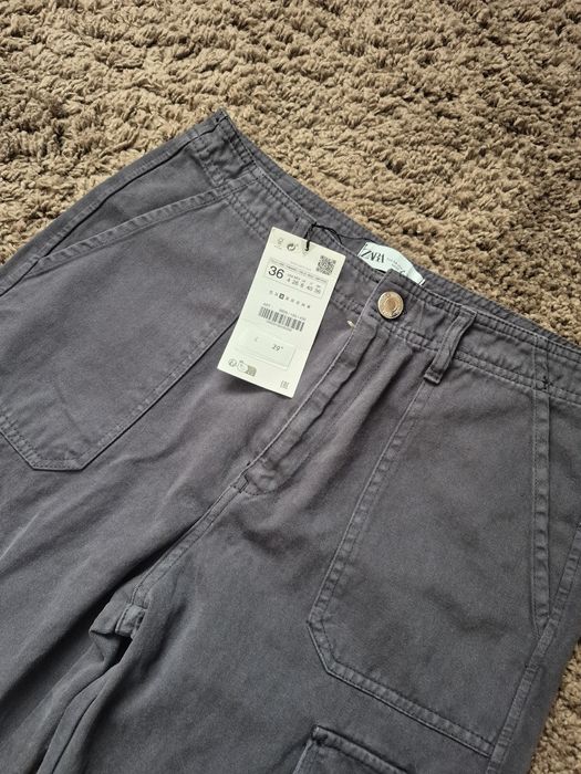 Штани карго Zara, сірі