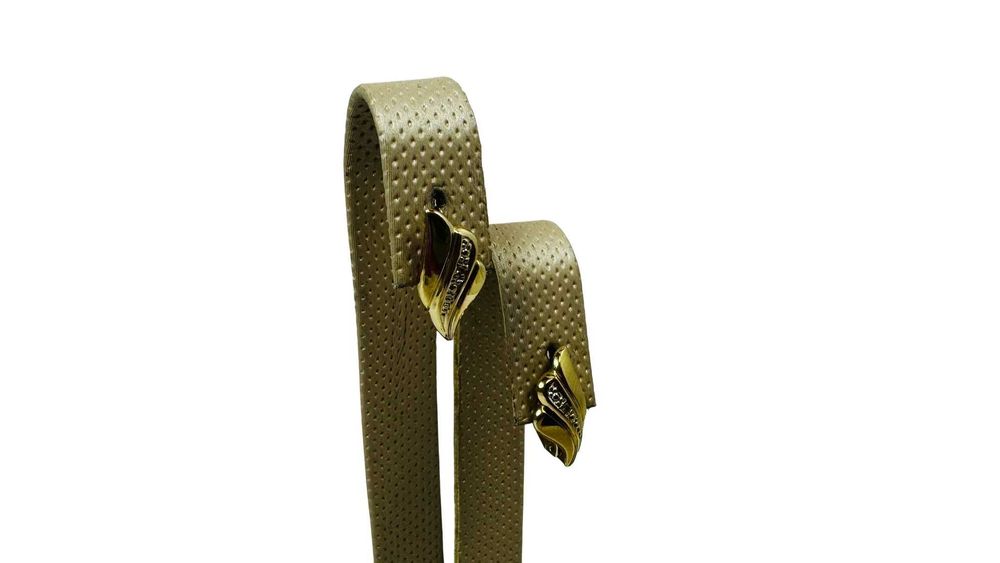 Złote kolczyki z brylantami bigiel angielski próba 585 1,60g