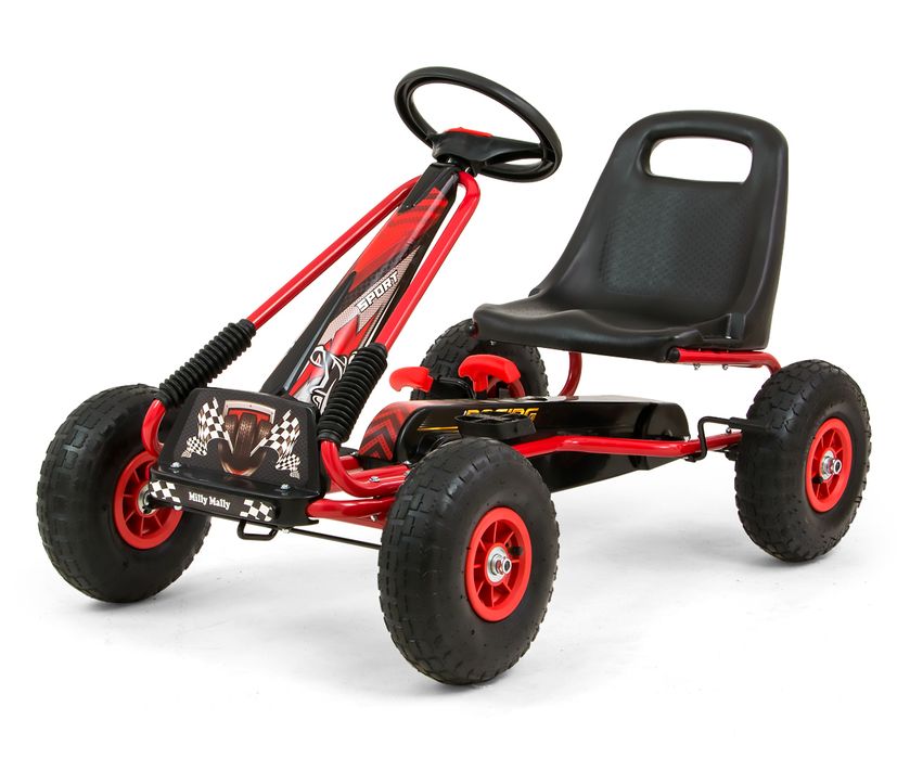 Gokart Na Pedały Thor Red Milly Mally Dla Dzieci Pojazd Pedałowy Zabawka Ogrodowa