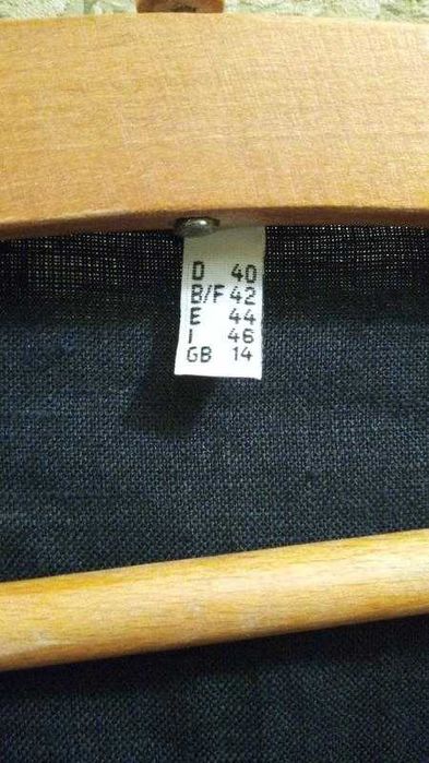 Льняний піджак/жакет чорного кольору, р. m/l