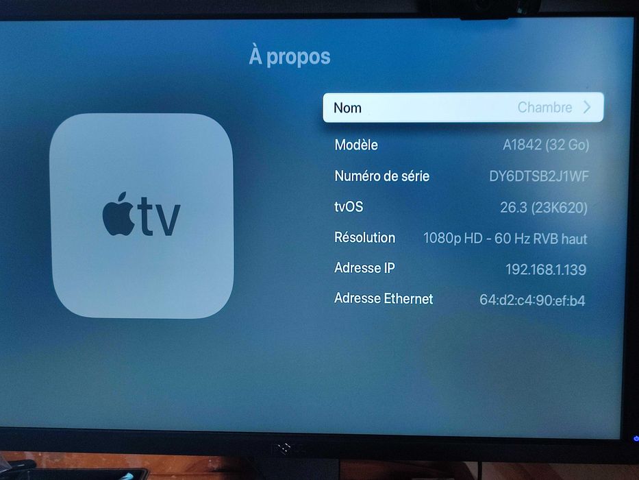 A1842 4K Apple TV Box 4K 32GB HDR - AppStore Smart TV