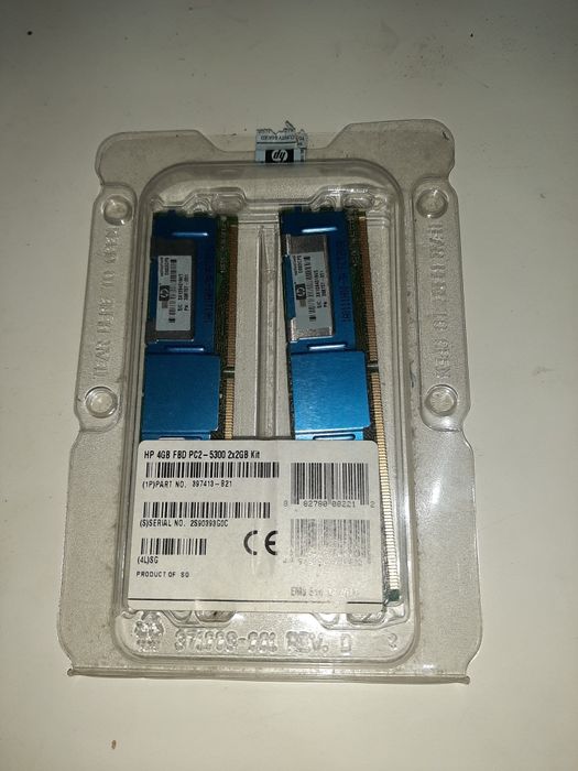 4GB RAM HP DDR2 Server - 2Rx4 PC5300F64740454645249124