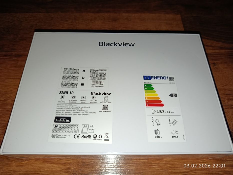 Планшет Blackview Zeno 10 5G 8/256 Black