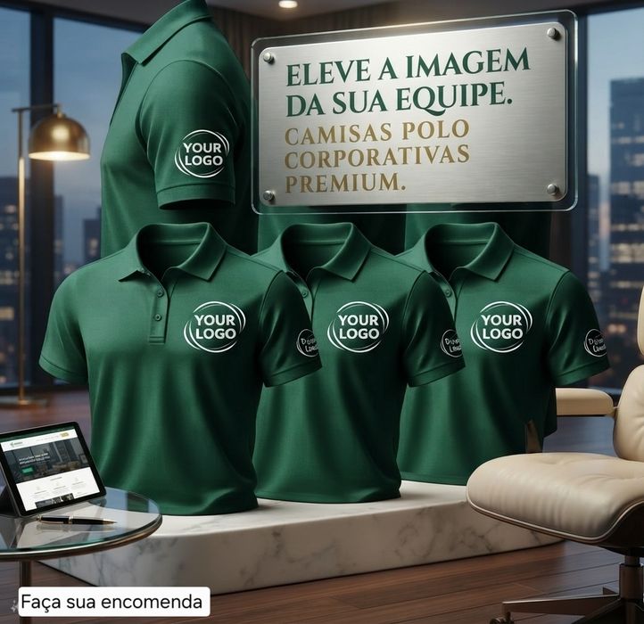 Kit com 3 Camisas Polo Personalizadas para Empresas e Uniformes