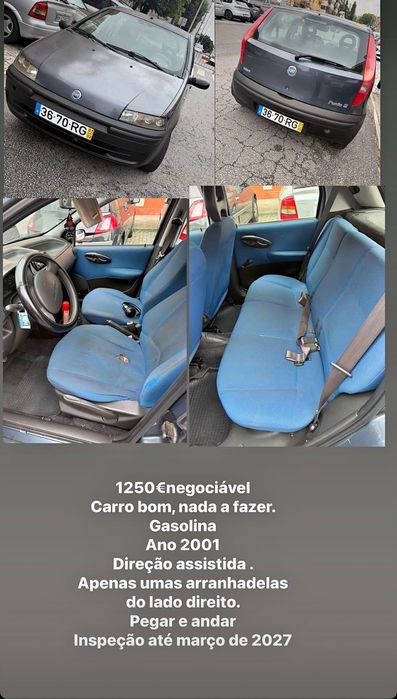 Fiat punto 2001 bom estado