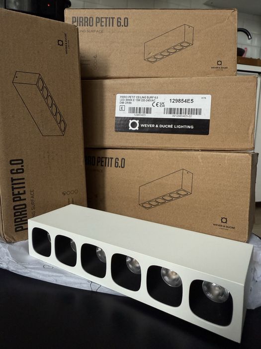 Lampa sufitowa Wever & Ducré Pirro Petit 6.0 | Biało-czarna | Nowa|