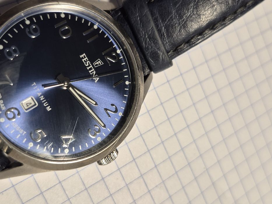Zegarek Festina Titanium Date - damski stan dobry plus. Brak baterii