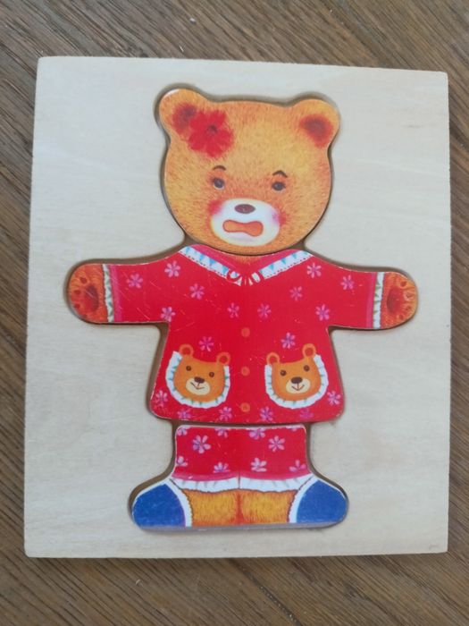Puzzle drewniane Misie