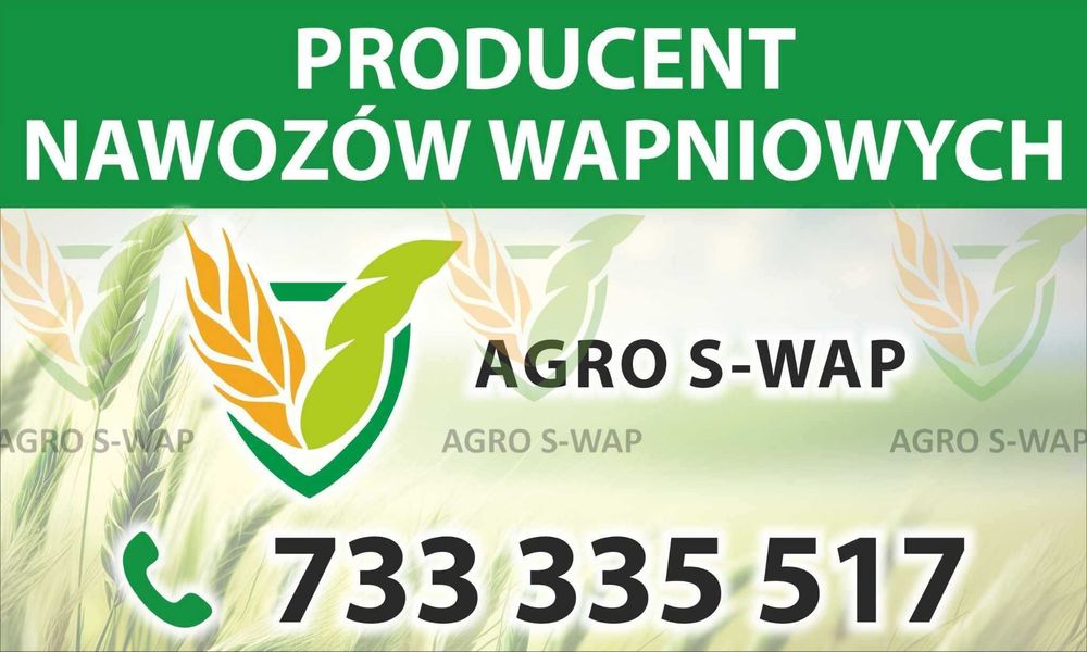 Wapno nawozowe granulowane magnezowe, węglanowe, czarna kreda