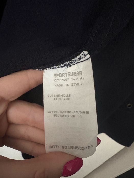 Kurtka wełninana męska Stone Island granatowa L