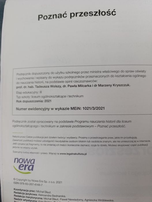 Poznać przeszłość 3 podręcznik