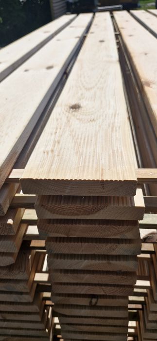 PROMOCJA! Deski tarasowe ryflowane 27x140x3000 mm 2,7x14x300 cm 3m