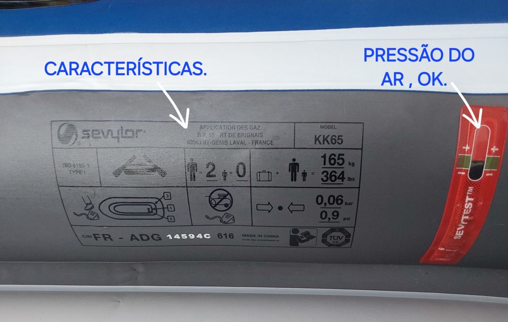 BARCO NOVO EM PVC INSUFLÁVEL. Praia, Piscina, Rio,Desporto, Lazer.,etc