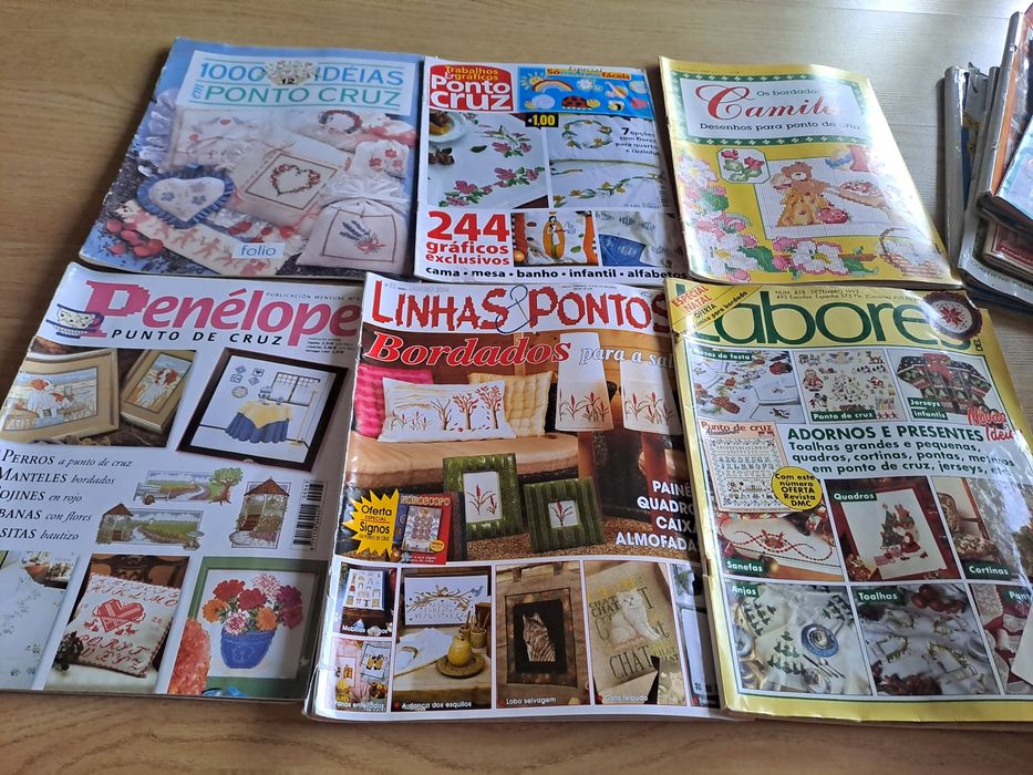 Revistas ponto cruz croche