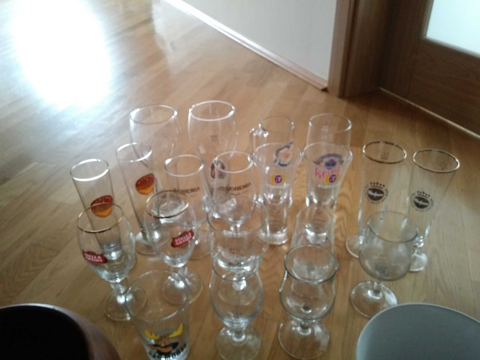 kufle kieliszki szklane szklanki oddam