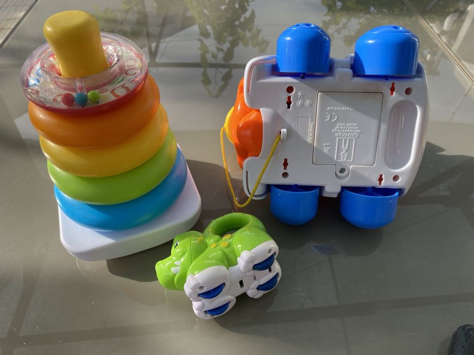 Brinquedos educativos interativos Chicco e Fisher Price