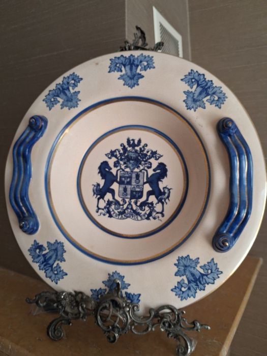 Conjunto, suporte e prato grande