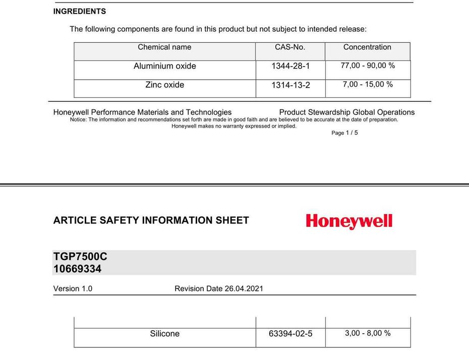 термопрокладки Honeywell TGP7500C ультранадежные мягкие RTX5090 9070XT