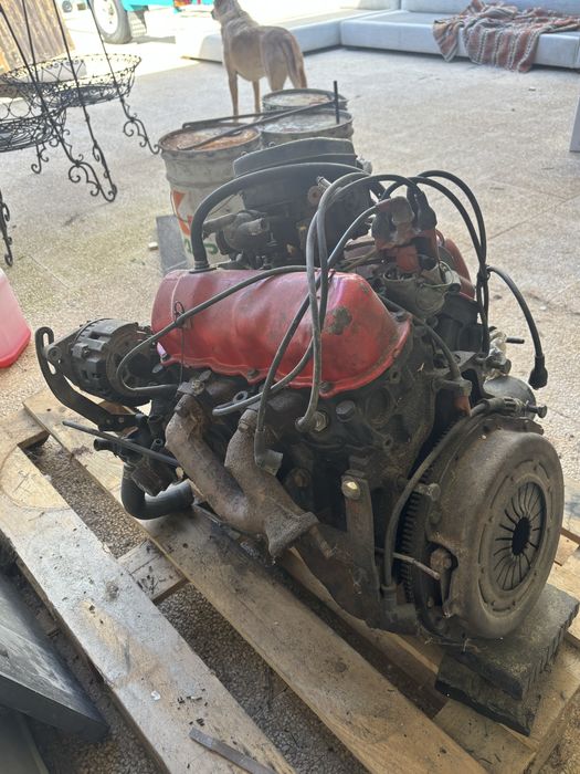 motor pinto completo a trabalhar