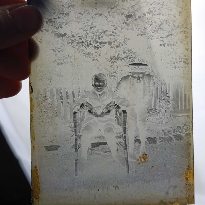 Szklane negatywy 9×12 cm (9 szt.) – ok. 1910–1925 – fotografia dawna