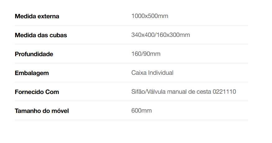 Lava Louça Rodi OKIO LINE 100