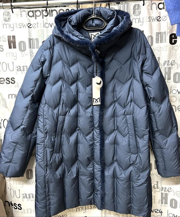 Куртка женская, пуховик натуральный, Италия 50,52,54 56