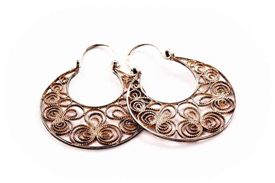 Srebrne Kolczyki - 4,51g - proj. Andrzej Folfas - 1985 rok IMAGO ARTIS