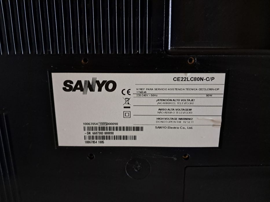 Televisão / monitor Sanyo CE22LC80N-C/P