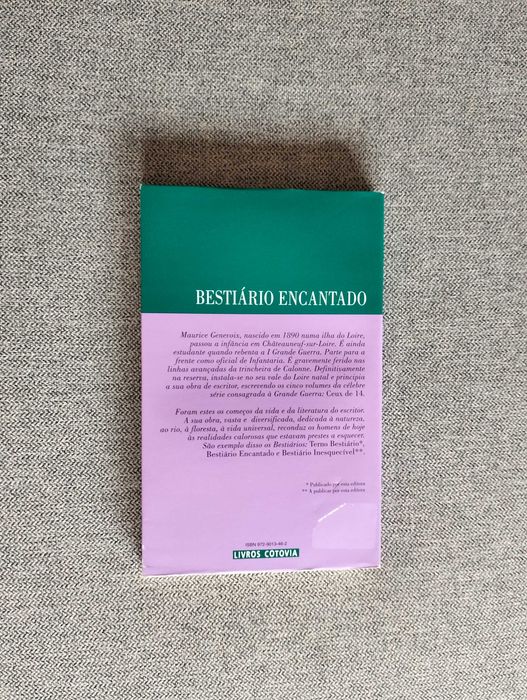 Livro "Bestiário encantado" de Maurice Genevoix