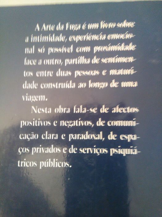 A Arte da Fuga , de Daniel Sampaio*