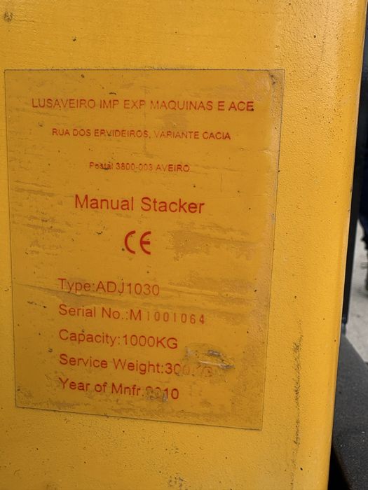 stacker manual 1000kg 2M