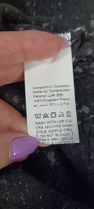Spódniczka mini r. L grubszy materiał Shein