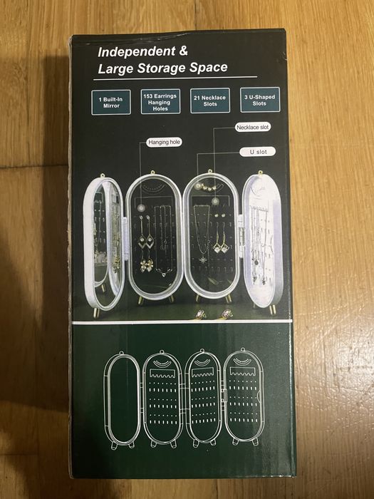 Kuferek organizer na biżuterię