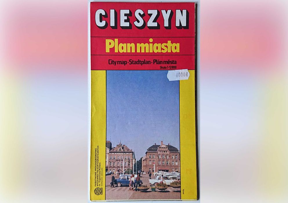 Cieszyn - plan miasta - 1991 rok