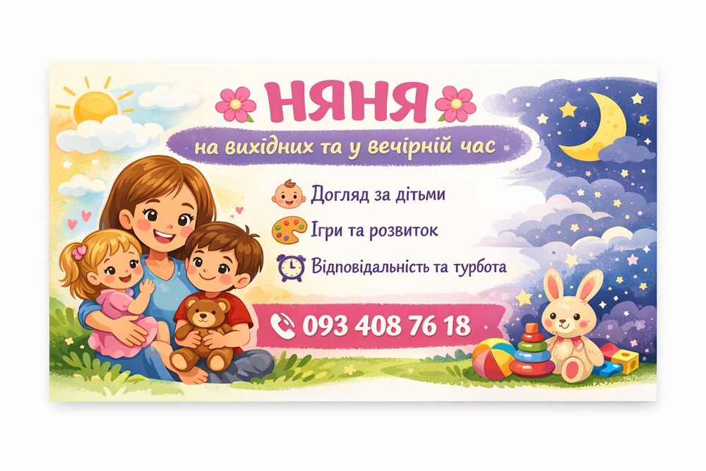 Няня в родину допомога виховання