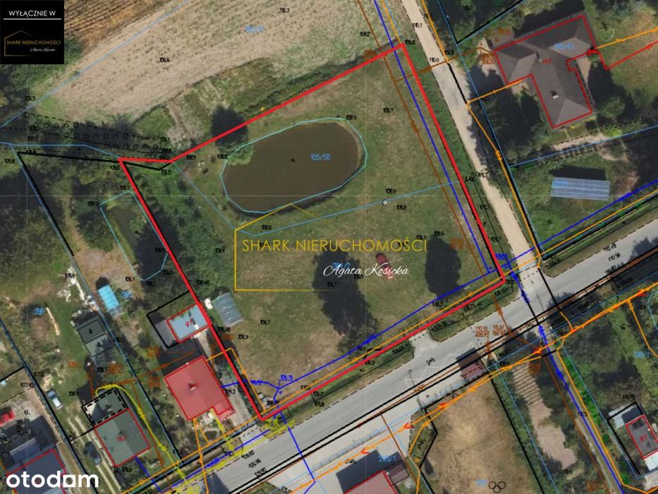 Duża działka z własnym stawem Marianki, Rypin