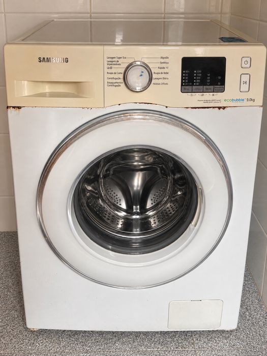 Máquina de Lavar Roupa Samsung EcoBubble 9 kg – Funcional