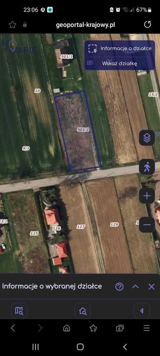 Działka budowlana koło Strykowa, Witanówek