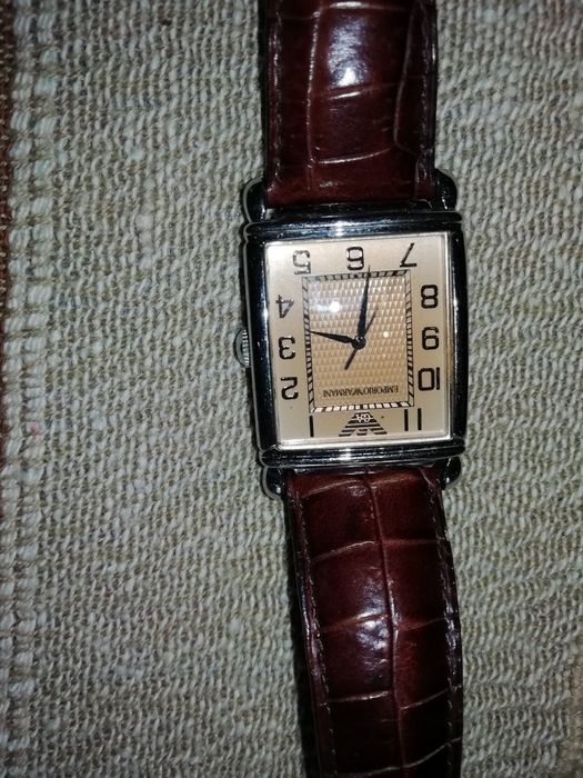 armani relógio fino