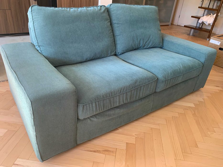 Sofa 2-osobowa Ikea-KIVIK ,  szaroturkusowy.