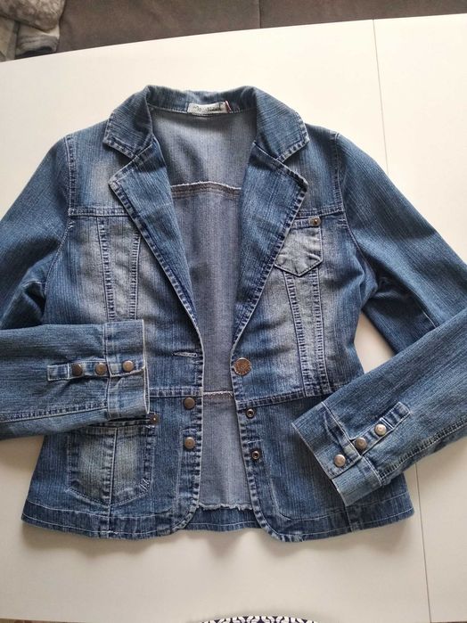 Kurtka jeansowa elegancka S