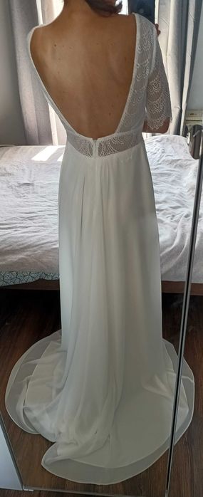 Koronkowa Suknia Ślubna w stylu boho